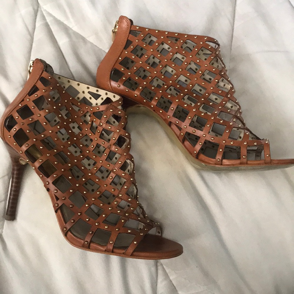 Michael Kors open toed booties